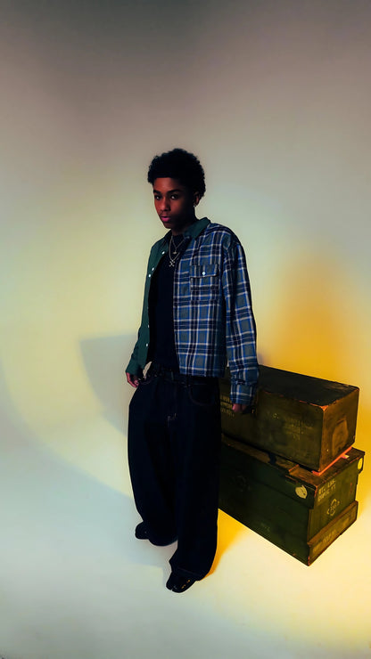 776 - HALF FLANNEL BUTTON-UP