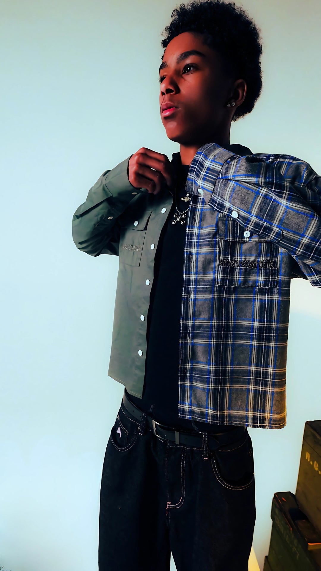 776 - HALF FLANNEL BUTTON-UP